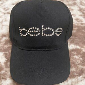 Bebe Logo Hat Embellished with Crystals